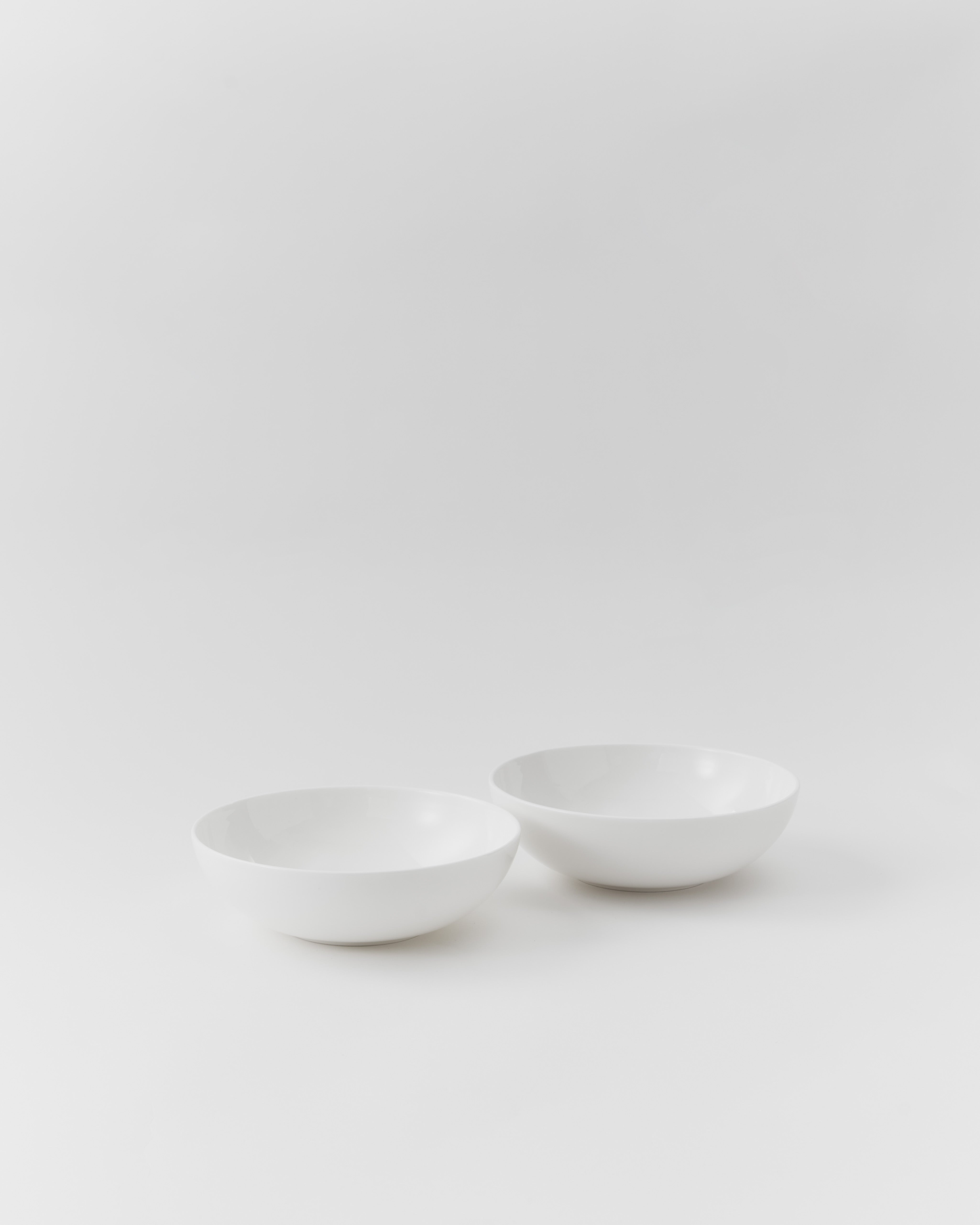 Paket: 2st. KÄRNVIT - Skål 17 cm, rund