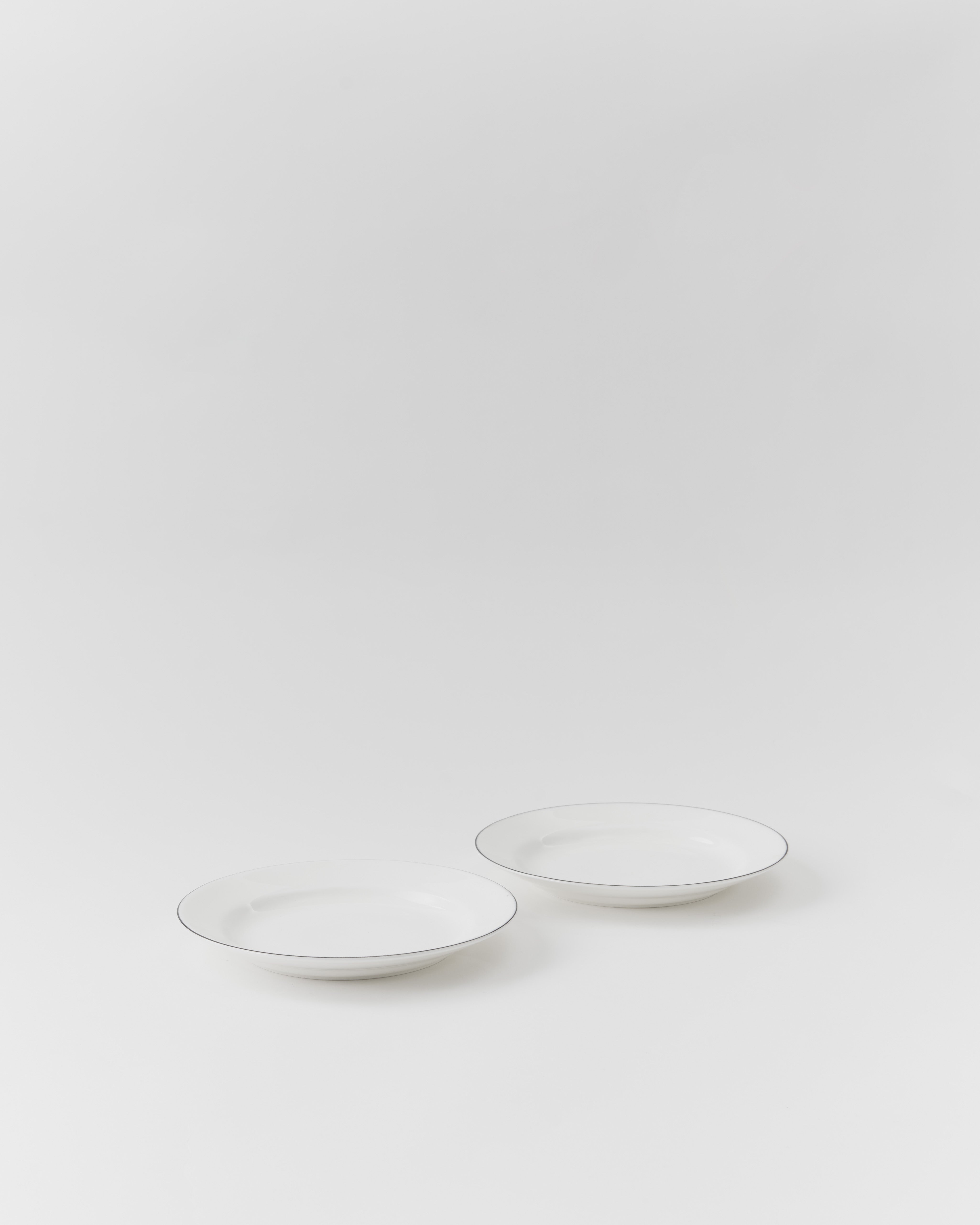 Paket: 2st. NATUR Snövit, Tallrik 18 cm m bräm