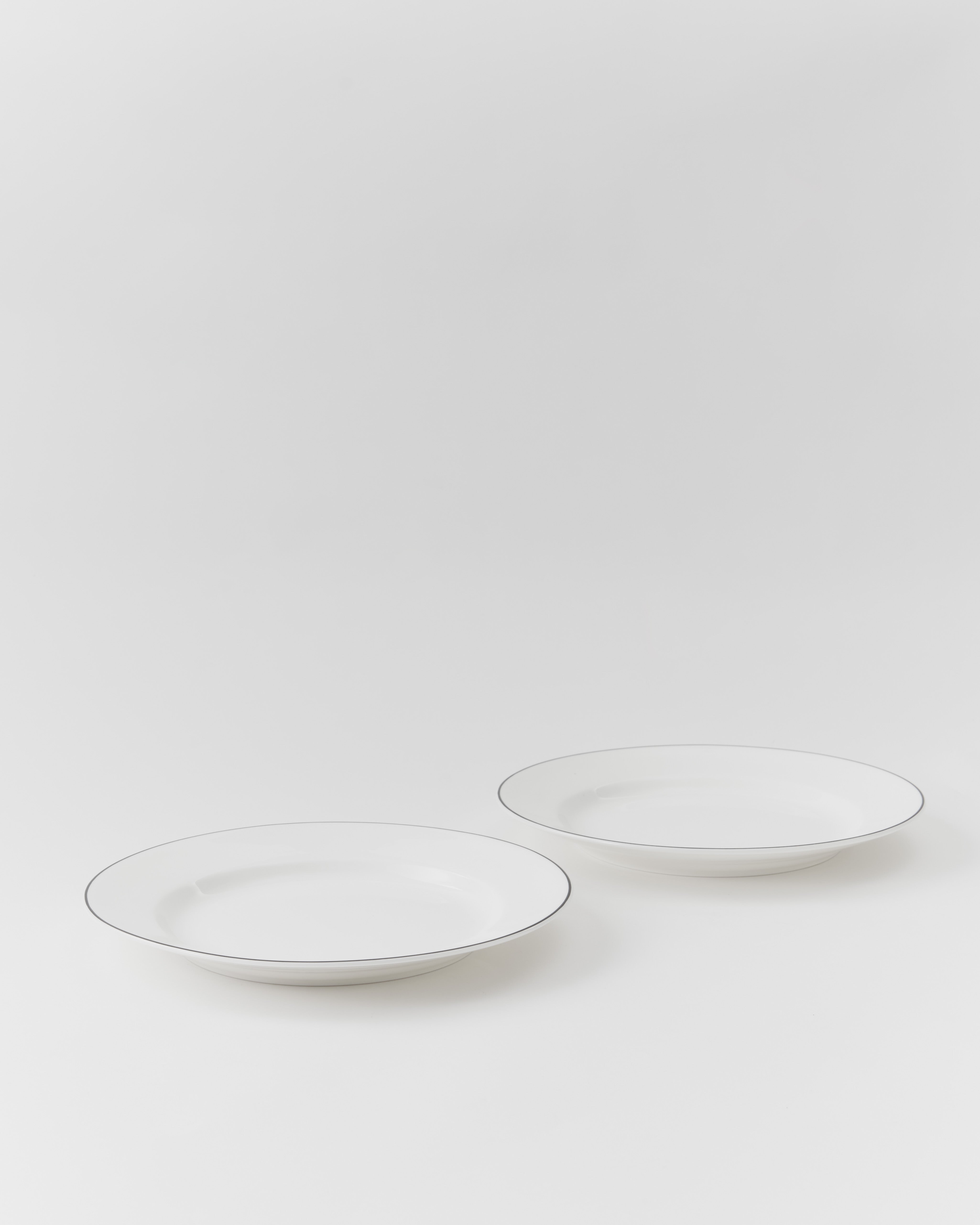 Paket: 2st. NATUR Snövit, Tallrik 24 cm m bräm
