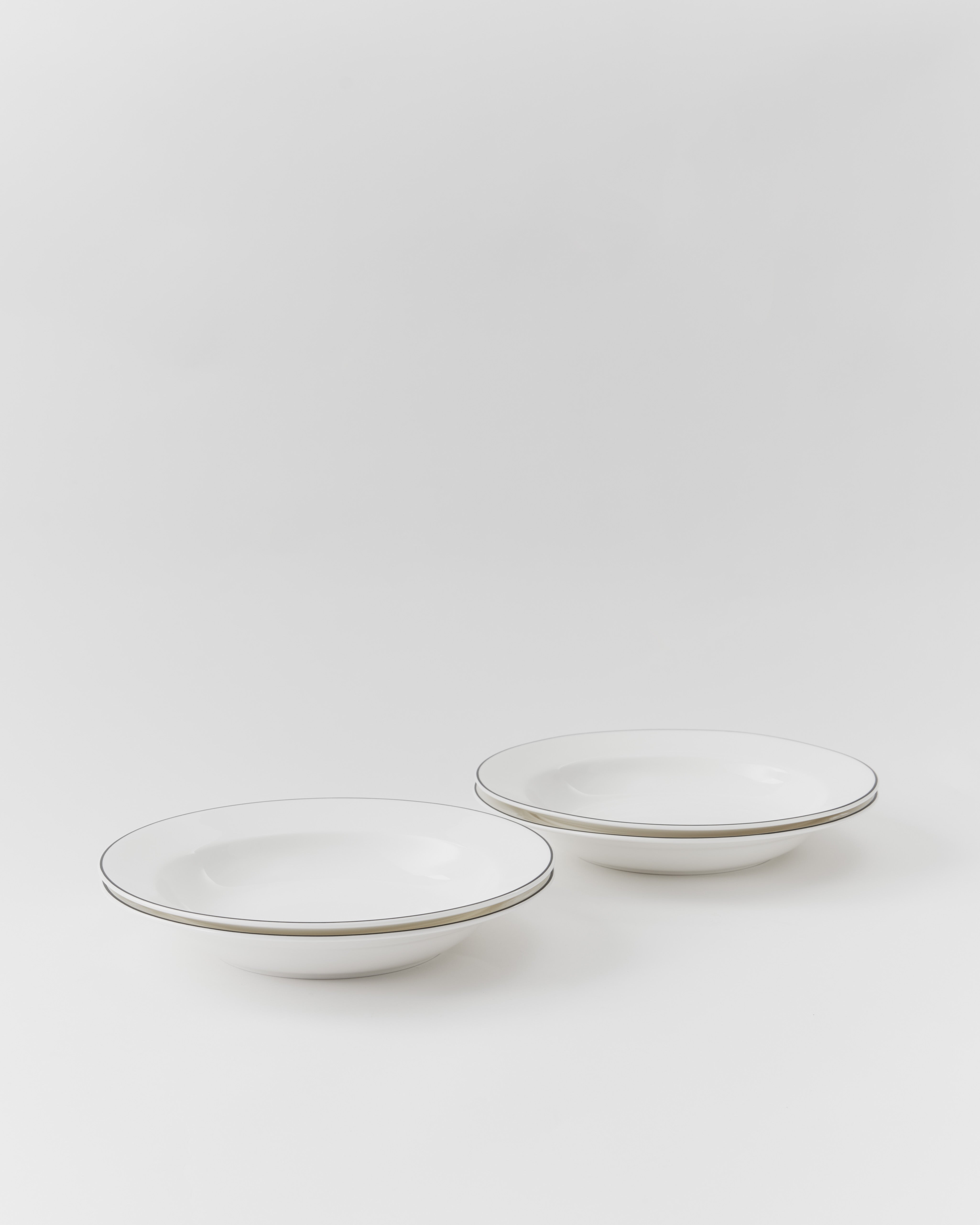 Paket: 4st. NATUR Snövit, Tallrik 23 cm, djup
